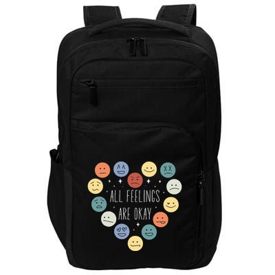 All Feelings Are Okay Mental Health Awareness Month Emotion Impact Tech Backpack