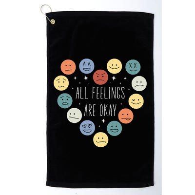 All Feelings Are Okay Mental Health Awareness Month Emotion Golf Towel