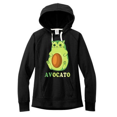 Avocato Funny Avocado Lover Cat Gifts Women's Fleece Hoodie