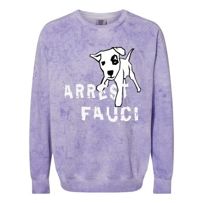 Arrest Fauci Apparel Colorblast Crewneck Sweatshirt