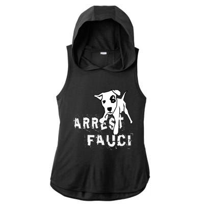 Arrest Fauci Apparel Ladies PosiCharge Tri-Blend Wicking Draft Hoodie Tank