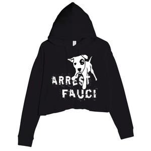 Arrest Fauci Apparel Crop Fleece Hoodie