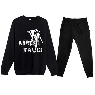 Arrest Fauci Apparel Premium Crewneck Sweatsuit Set