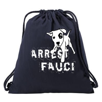 Arrest Fauci Apparel Drawstring Bag