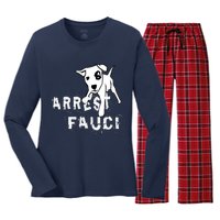 Arrest Fauci Apparel Women's Long Sleeve Flannel Pajama Set 