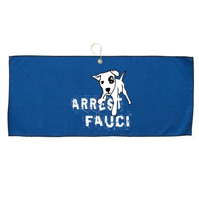 Arrest Fauci Apparel Large Microfiber Waffle Golf Towel