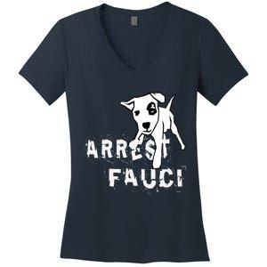 Arrest Fauci Apparel Women's V-Neck T-Shirt