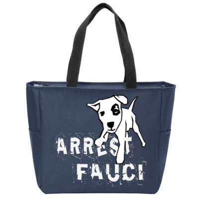 Arrest Fauci Apparel Zip Tote Bag