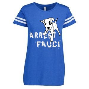 Arrest Fauci Apparel Enza Ladies Jersey Football T-Shirt