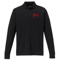 American Football Apparel Football Performance Long Sleeve Polo