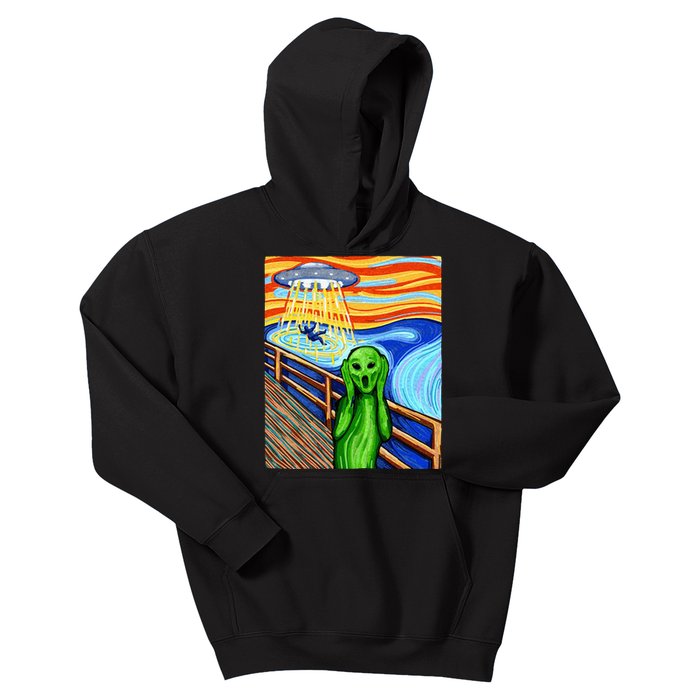 Alien Funny Alien Alien Lover UFO Kids Hoodie