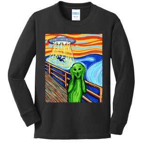 Alien Funny Alien Alien Lover UFO Kids Long Sleeve Shirt