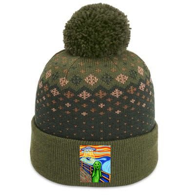 Alien Funny Alien Alien Lover UFO The Baniff Cuffed Pom Beanie