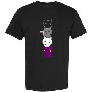 Asexuality Flag Animal Cat Ace Pride Demisexual Gift Asexual Garment-Dyed Heavyweight T-Shirt