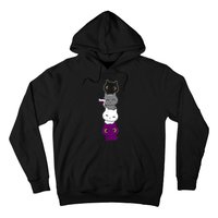 Asexuality Flag Animal Cat Ace Pride Demisexual Gift Asexual Hoodie