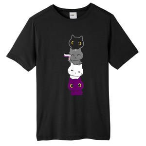 Asexuality Flag Animal Cat Ace Pride Demisexual Gift Asexual Tall Fusion ChromaSoft Performance T-Shirt