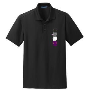 Asexuality Flag Animal Cat Ace Pride Demisexual Gift Asexual Dry Zone Grid Polo