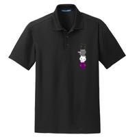 Asexuality Flag Animal Cat Ace Pride Demisexual Gift Asexual Dry Zone Grid Polo