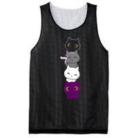 Asexuality Flag Animal Cat Ace Pride Demisexual Gift Asexual Mesh Reversible Basketball Jersey Tank