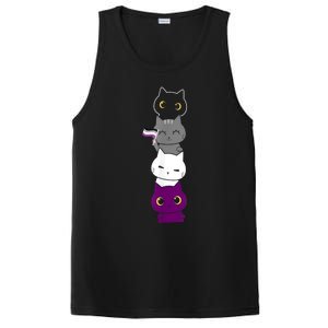 Asexuality Flag Animal Cat Ace Pride Demisexual Gift Asexual PosiCharge Competitor Tank