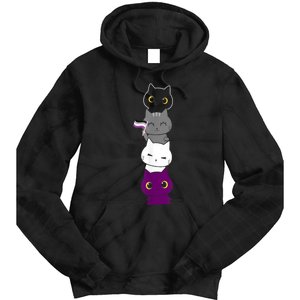 Asexuality Flag Animal Cat Ace Pride Demisexual Gift Asexual Tie Dye Hoodie