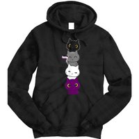 Asexuality Flag Animal Cat Ace Pride Demisexual Gift Asexual Tie Dye Hoodie