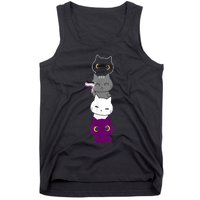 Asexuality Flag Animal Cat Ace Pride Demisexual Gift Asexual Tank Top