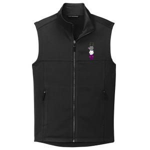 Asexuality Flag Animal Cat Ace Pride Demisexual Gift Asexual Collective Smooth Fleece Vest