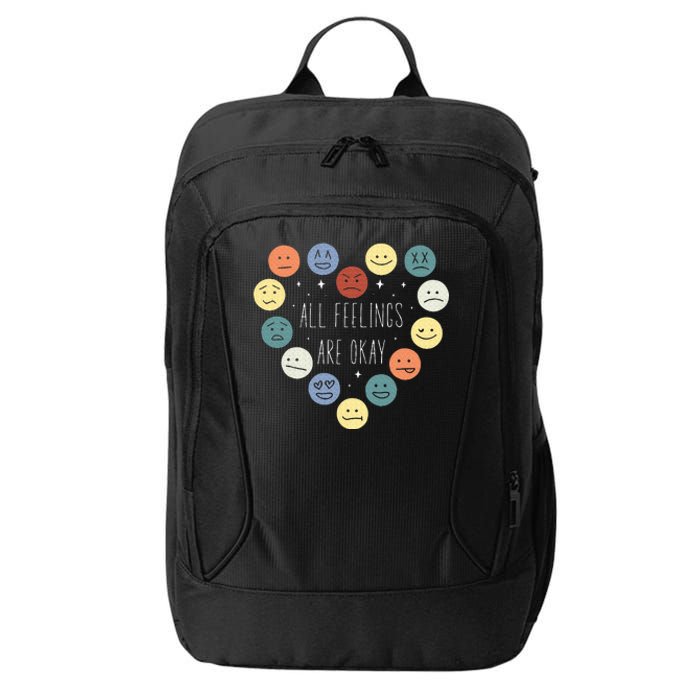 All Feelings Are Okay Mental Health Awareness Month Emotion City Backpack