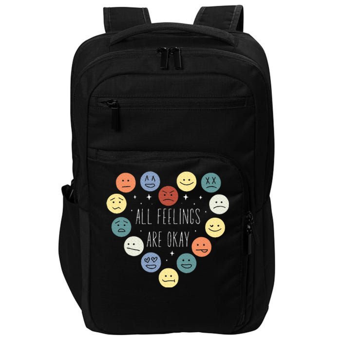 All Feelings Are Okay Mental Health Awareness Month Emotion Impact Tech Backpack