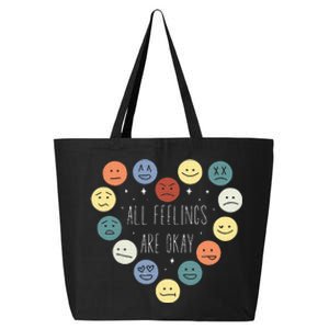 All Feelings Are Okay Mental Health Awareness Month Emotion 25L Jumbo Tote