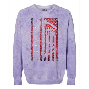 American Flag Archery Bowhunting Bow Deer Colorblast Crewneck Sweatshirt