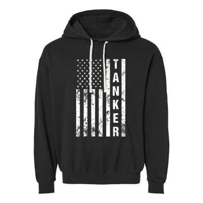 American Flag Army Tanker Garment-Dyed Fleece Hoodie