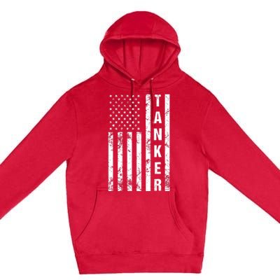 American Flag Army Tanker Premium Pullover Hoodie