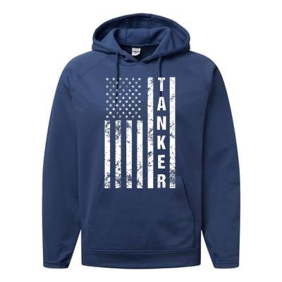 American Flag Army Tanker Performance Fleece Hoodie