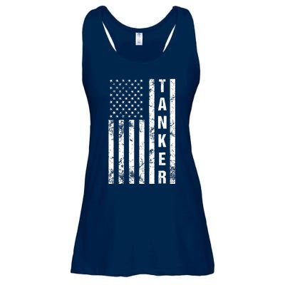 American Flag Army Tanker Ladies Essential Flowy Tank