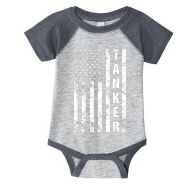 American Flag Army Tanker Infant Baby Jersey Bodysuit