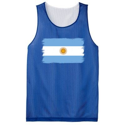 Argentinian Flag Argentina Gift Mesh Reversible Basketball Jersey Tank