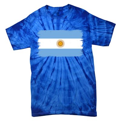 Argentinian Flag Argentina Gift Tie-Dye T-Shirt