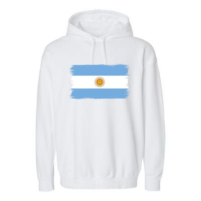 Argentinian Flag Argentina Gift Garment-Dyed Fleece Hoodie