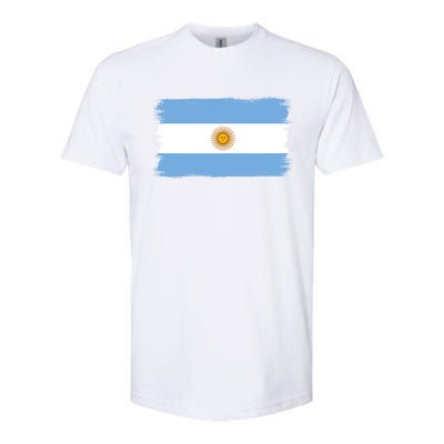 Argentinian Flag Argentina Gift Softstyle CVC T-Shirt