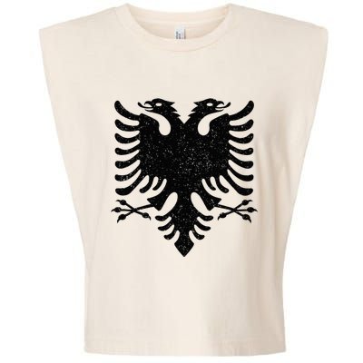 Albania Flag Albanian Doubleheaded Eagle Garment-Dyed Women's Muscle Tee