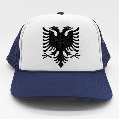 Albania Flag Albanian Doubleheaded Eagle Trucker Hat