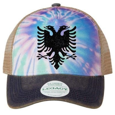 Albania Flag Albanian Doubleheaded Eagle Legacy Tie Dye Trucker Hat