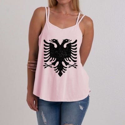 Albania Flag Albanian Doubleheaded Eagle Women's Strappy Tank