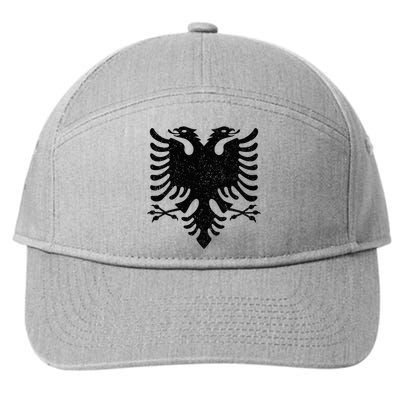 Albania Flag Albanian Doubleheaded Eagle 7-Panel Snapback Hat