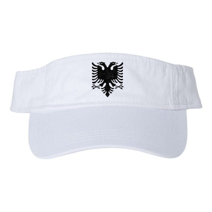 Albania Flag Albanian Doubleheaded Eagle Valucap Bio-Washed Visor