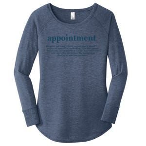 Appointment Formulate And Stamp Indelibly On Your Mind Women's Perfect Tri Tunic Long Sleeve Shirt