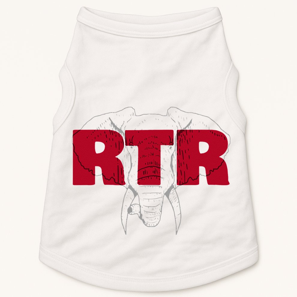Alabama Football Athletics Elephant RTR Tailgate Doggie Tank
