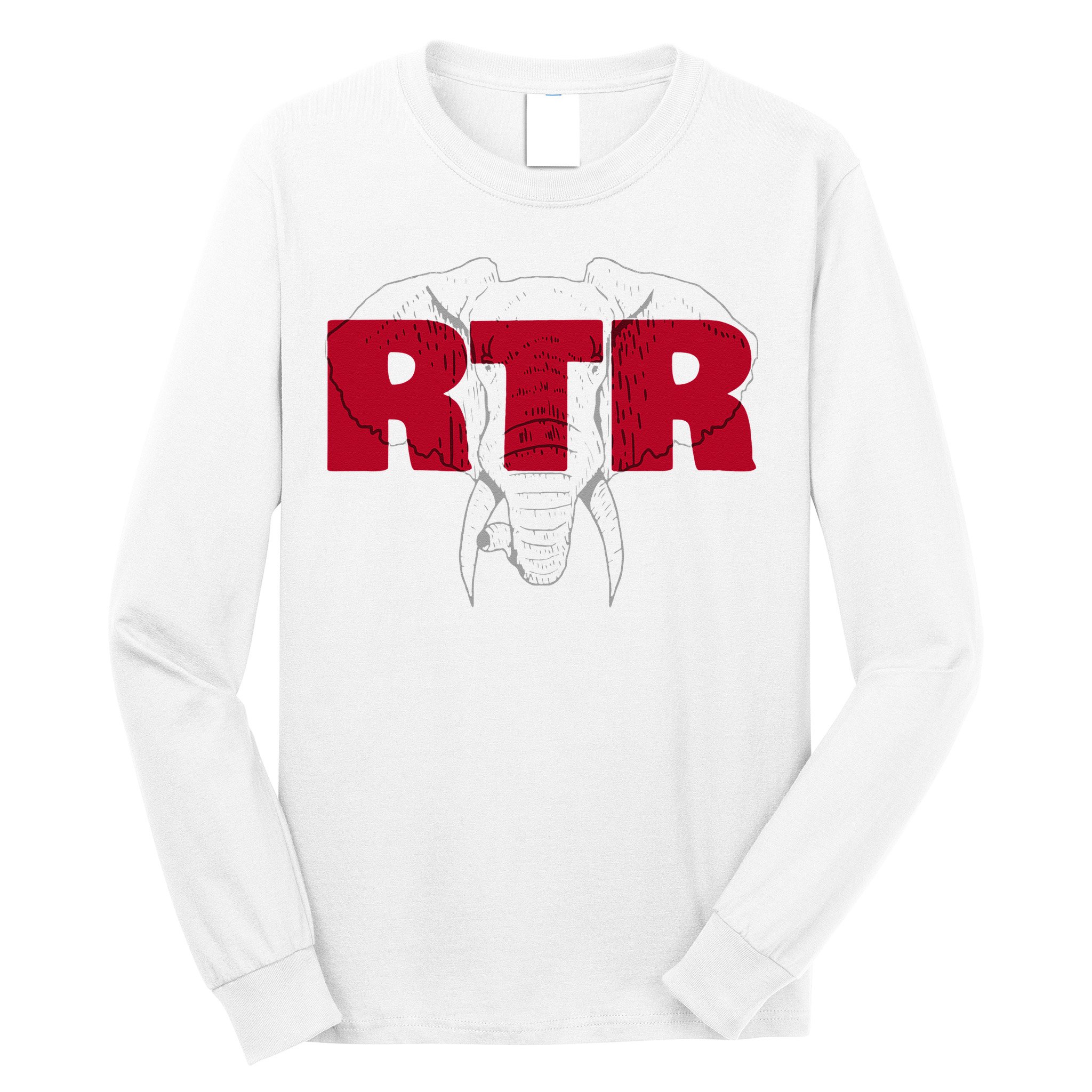 Alabama Football Athletics Elephant RTR Tailgate Long Sleeve Shirt
